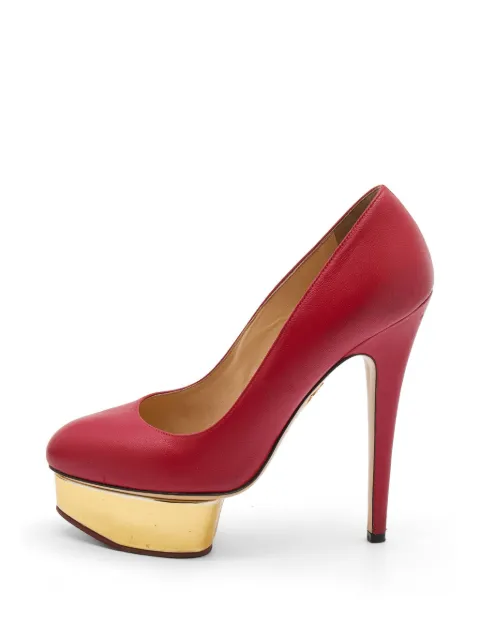 Charlotte Olympia Dolly platform pumps Red 735571