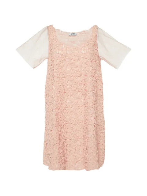 Moschino Cheap & Chic floral-applique shift dress Pink 892390