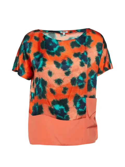 Kenzo Pre-Owned printed blouse Orange 1023607