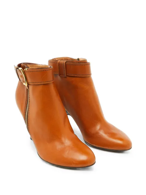 Giuseppe Zanotti Vintage buckle-detail heeled ankle boots Brown 1092344