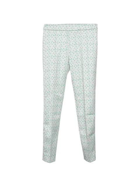 Max Mara floral-jacquard tapered trousers Neutrals 769720