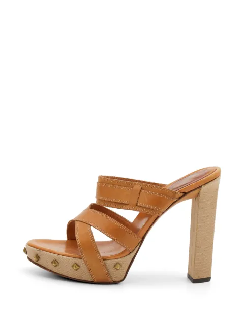 Sergio Rossi strappy studded sandals Neutrals 713128