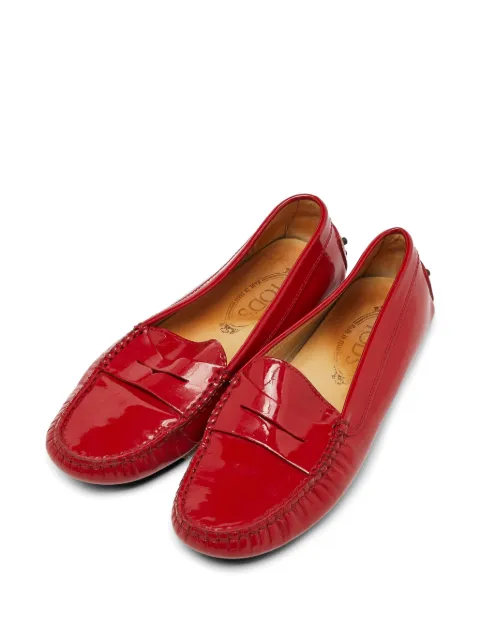 Tod's Vintage patent leather loafers Red 1005133