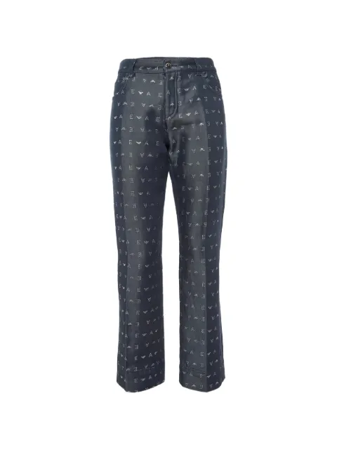 Emporio Armani Pre-Owned J45 logo-print jeans Blue 1116076