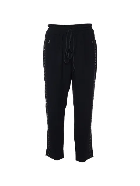 Stella McCartney Pre-Owned embellished crepe trousers Black 1006663