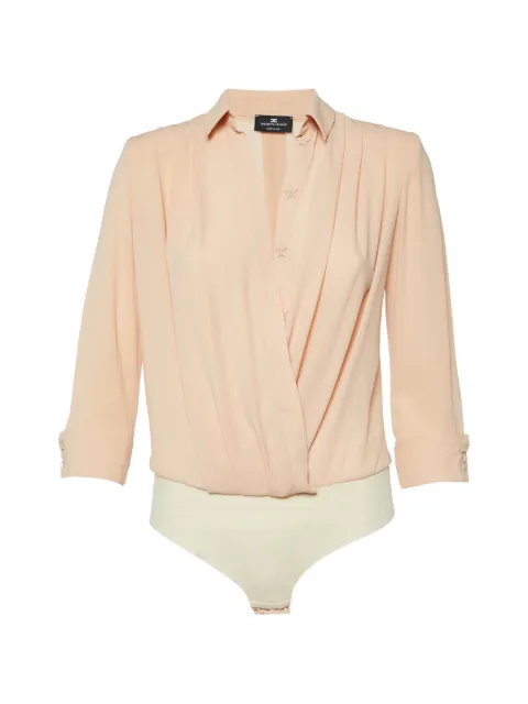 Elisabetta Franchi star-button bodysuit Orange 1075492