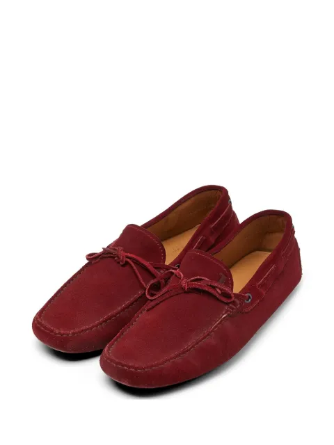 Tod's Vintage Gommino suede loafers Red 979433