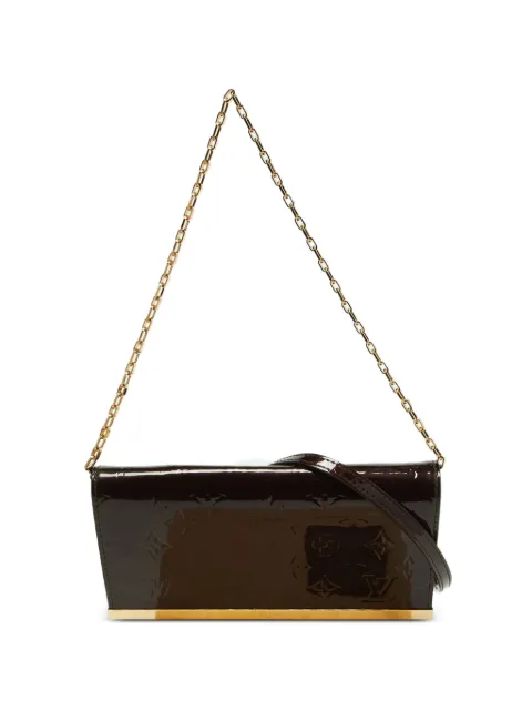 Louis Vuitton Pre-Owned Ana patent leather clutch bag Brown 861890