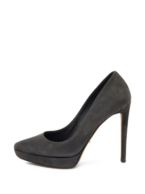 Sergio Rossi Vintage pointed-toe platform pumps Grey 1136832