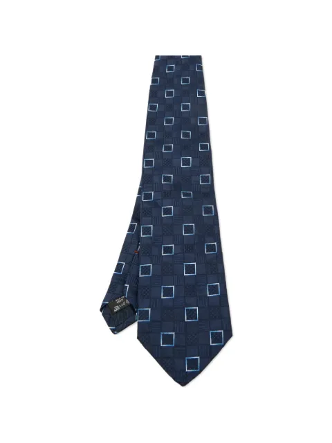 Ermenegildo Zegna Vintage square-patterned tie Blue 1120638