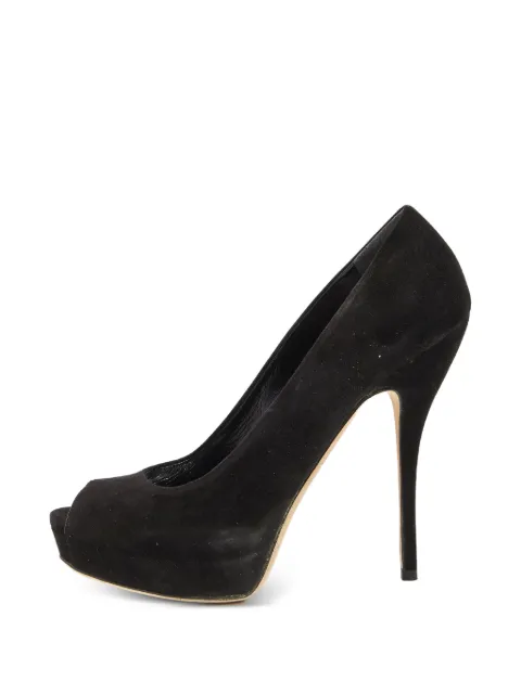 Gucci Pre-Owned peep-toe platform pumps Black 857783