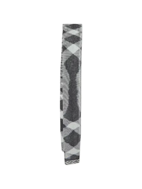 Missoni Pre-Owned diamond-pattern Lurex-knit scarf Grey 1012592