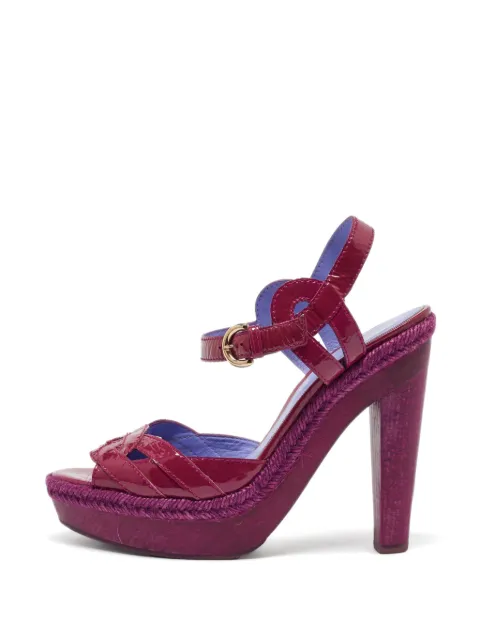 Sergio Rossi Vintage platform sandals Pink 1078571