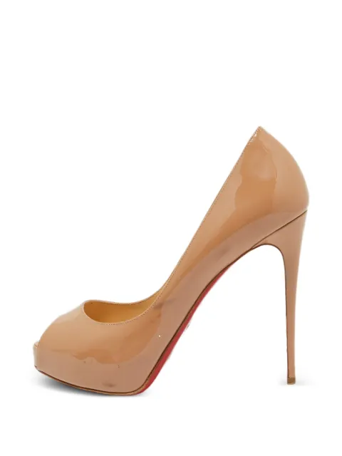 Christian Louboutin Pre-Owned Lady Peep peep-toe pumps Neutrals 1074910