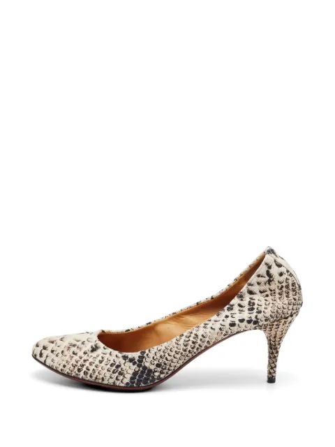 Lanvin Pre-Owned python-print pumps Neutrals 788092