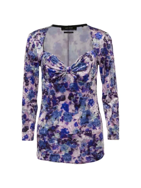 Isabel Marant Vintage Gubaia velvet top Purple 896830