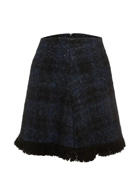 Moschino Pre-Owned fringed mini skirt Blue 1148641