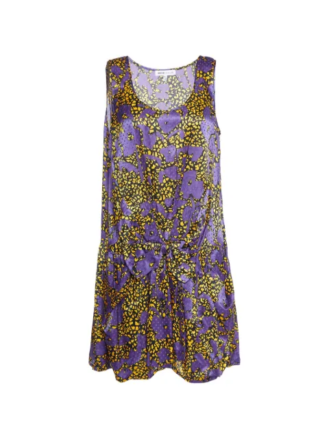 See by Chloé printed bow mini dress Purple 886914