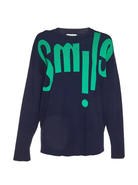 SANDRO crew-neck sweater Blue 1115017