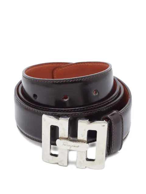 Ferragamo Pre-Owned buckle belt Brown 1118450