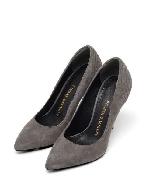Pierre Balmain quilted pointed-toe pumps Grey 975337