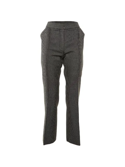 Stella McCartney Pre-Owned patterned straight-leg trousers Grey 1135585