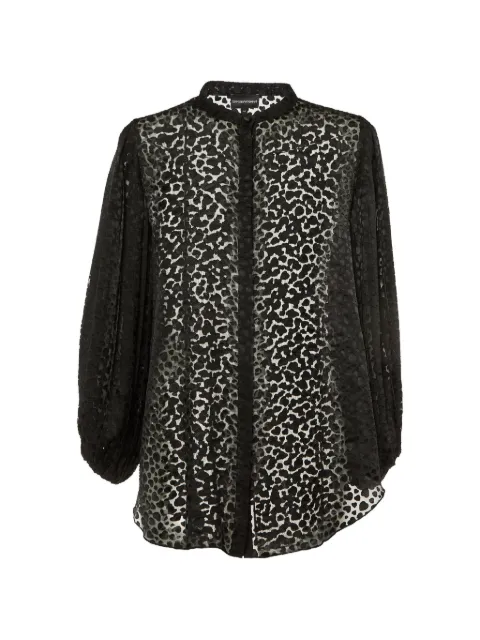Emporio Armani Pre-Owned pleated blouse Black 1177192