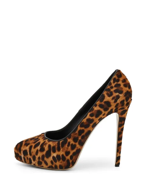 Le Silla leopard-print platform pumps Brown 702247