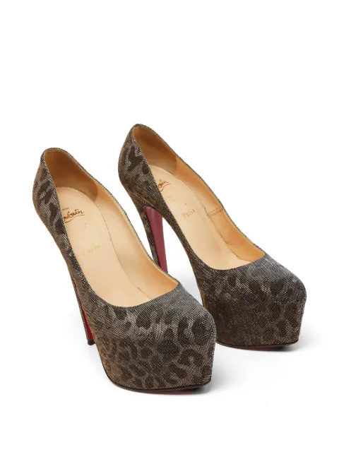 Christian Louboutin Pre-Owned Daffodile leopard print heeled pumps Brown 1082108