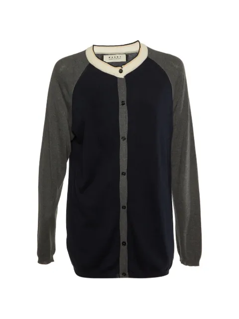 Marni Pre-Owned 2013 Summer Edition raglan-sleeve cardigan Grey 1152073
