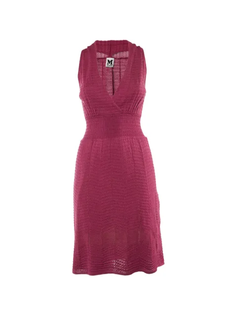 Missoni Pre-Owned sleeveless knit midi dress Pink 1175567