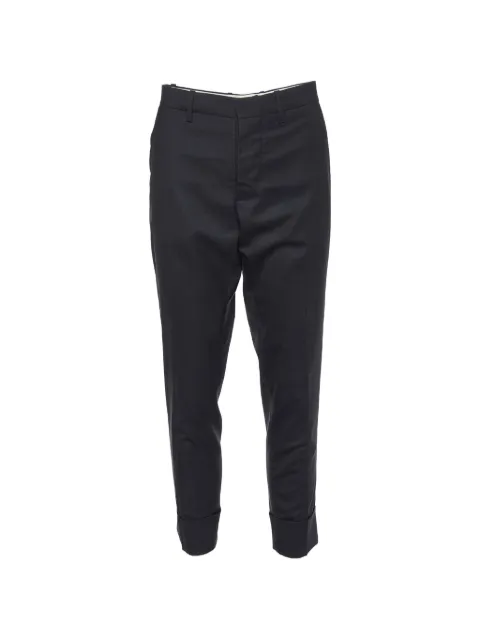 Marni Pre-Owned tailored turn-up trousers Black 995276
