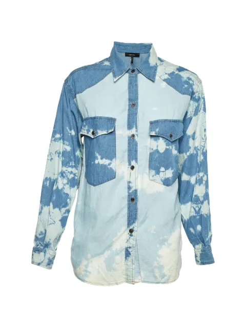 Isabel Marant Vintage tie-dye denim shirt Blue 1187634