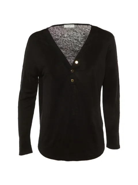 SANDRO long-sleeved knitted T-shirt Black 1199608