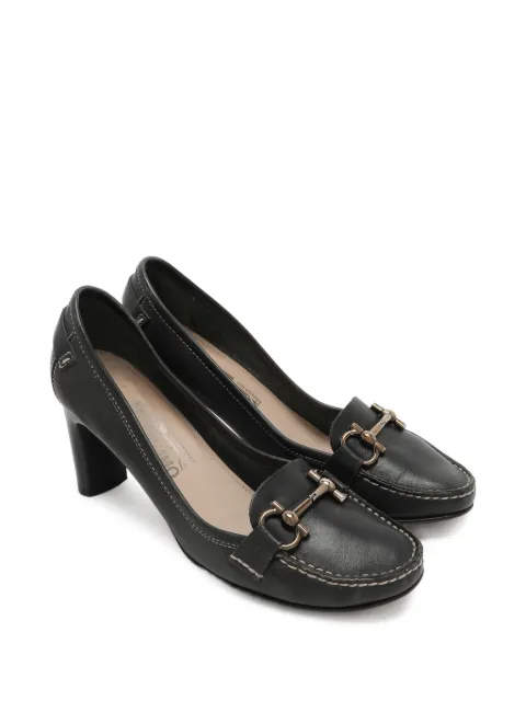 Ferragamo Pre-Owned Gancini loafer pumps Black 1046808