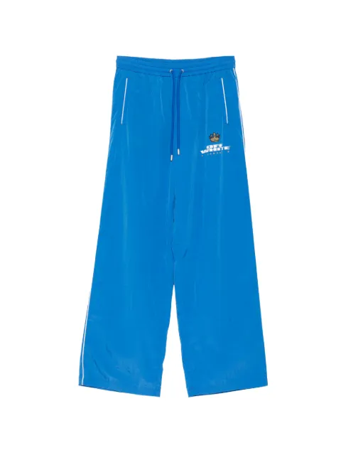 Off-White logo-printed track pants Blue OMCJ03DF25FAB002