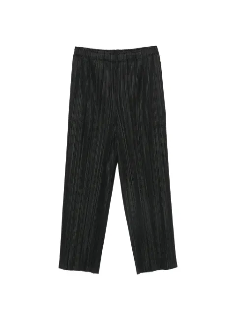 Pleats Please Issey Miyake plissed-effect trousers Black PP66JF285