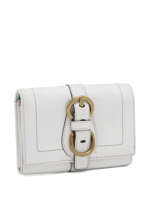 Coach Vintage buckle-detail compact wallet White 803363
