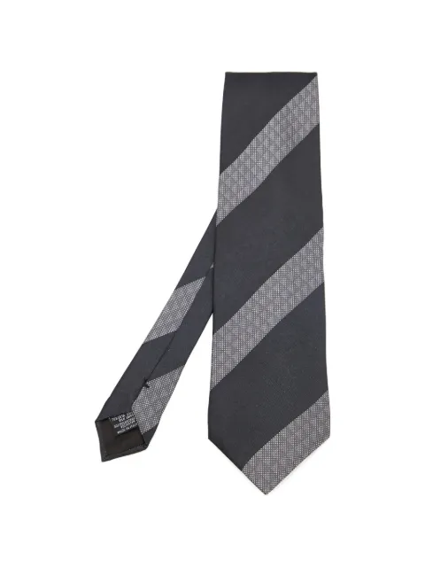 Emporio Armani Pre-Owned striped tie Black 811480