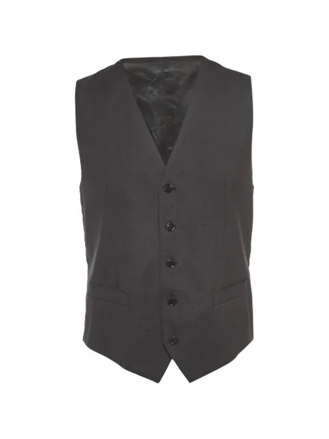 Dolce & Gabbana Pre-Owned tailored button-front waistcoat Grey 910452