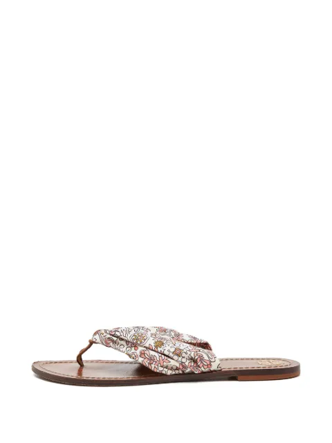Tory Burch Carson print thong sandals White 914418