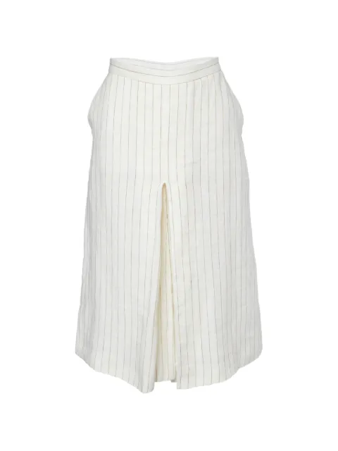 Max Mara striped pleated trousers Neutrals 862275