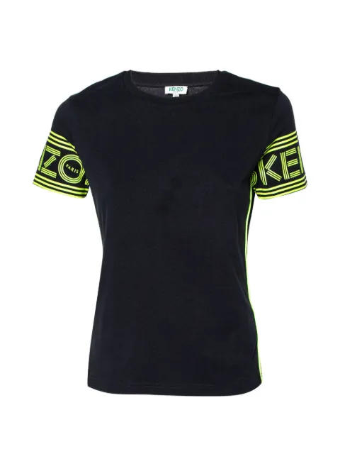 Kenzo Pre-Owned logo-sleeve T-shirt Black 832258