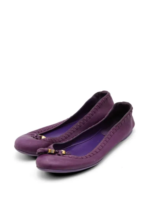 Gucci Pre-Owned tassel-detail ballet flats Purple 774350