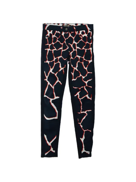 Roberto Cavalli Vintage Roberto Cavalli Black Denim Printed Detail Skinny Jeans S Black 776333