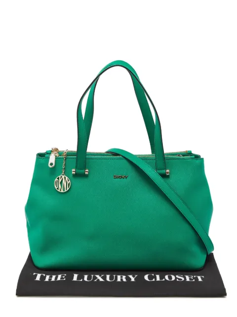 DKNY Vintage Bryant Park double-zip tote bag Green 921759