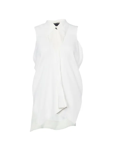 Roland Mouret V-neck sleeveless blouse White 1004415