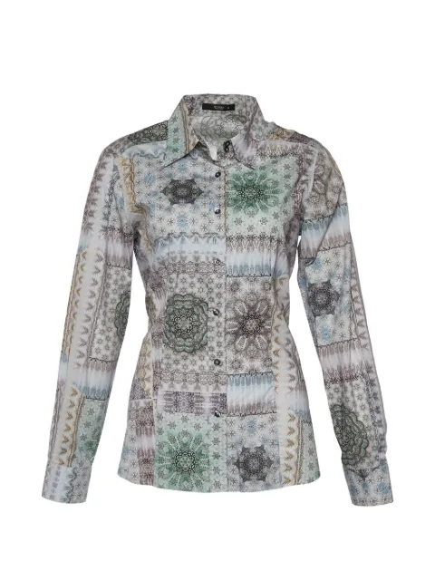 Etro Pre-Owned kaleidoscope-print long-sleeve shirt Grey 696186