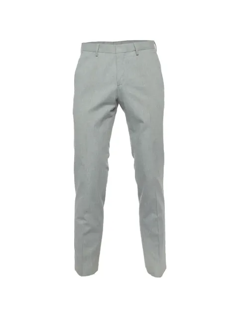 BOSS grey herringbone cotton trousers Grey 1058765