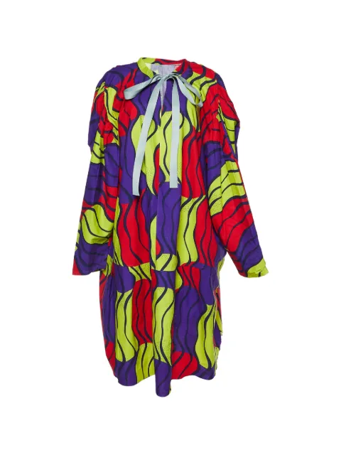 Marni Pre-Owned 2009 printed oversized dress Purple 988324